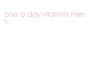 one a day vitamins mens