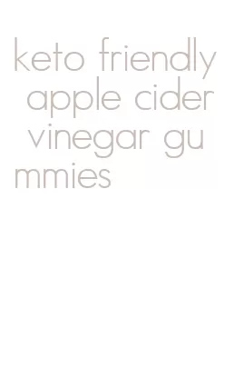 keto friendly apple cider vinegar gummies