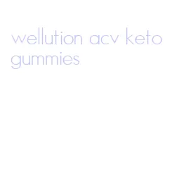 wellution acv keto gummies