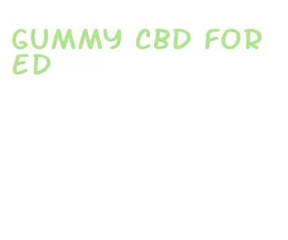 gummy cbd for ed