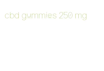 cbd gummies 250 mg