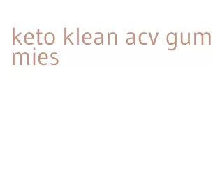 keto klean acv gummies