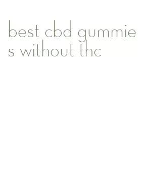 best cbd gummies without thc