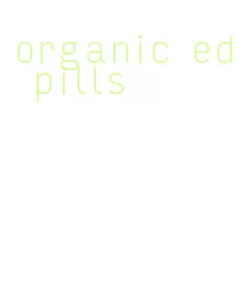 organic ed pills