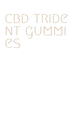 cbd trident gummies