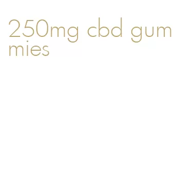 250mg cbd gummies
