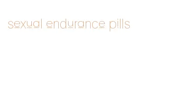 sexual endurance pills