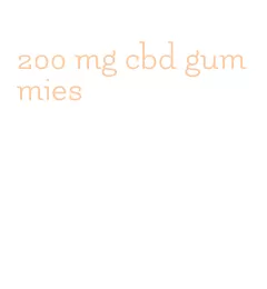 200 mg cbd gummies