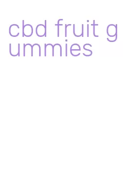 cbd fruit gummies