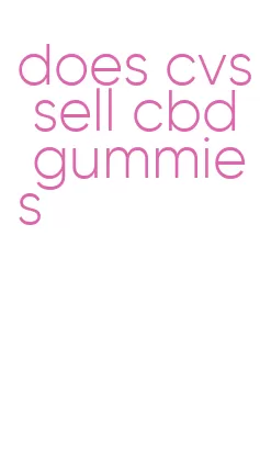 does cvs sell cbd gummies