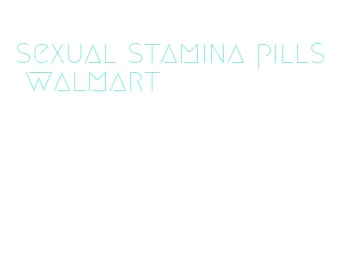 sexual stamina pills walmart