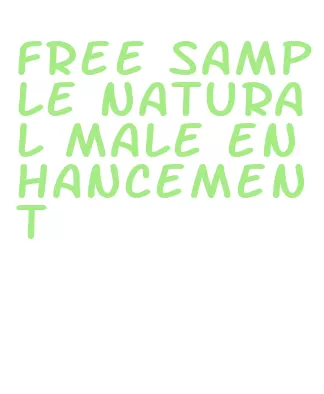 free sample natural male enhancement