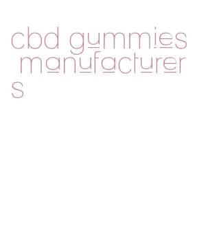 cbd gummies manufacturers