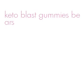 keto blast gummies bears