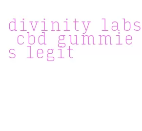 divinity labs cbd gummies legit