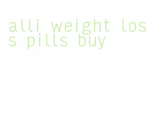 alli weight loss pills buy
