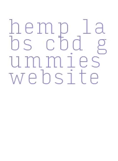 hemp labs cbd gummies website
