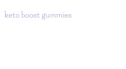 keto boost gummies