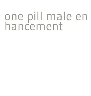 one pill male enhancement