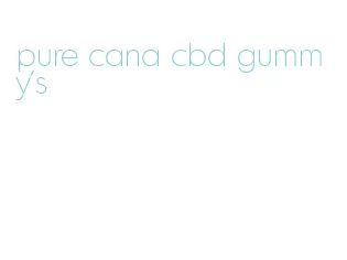 pure cana cbd gummy's