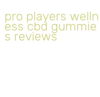 pro players wellness cbd gummies reviews