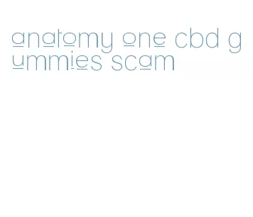 anatomy one cbd gummies scam