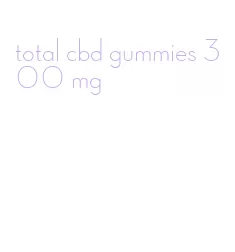 total cbd gummies 300 mg