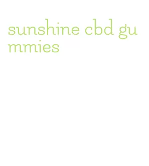 sunshine cbd gummies