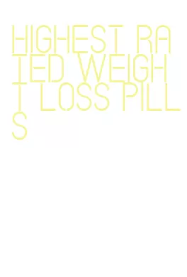 highest rated weight loss pills