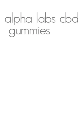 alpha labs cbd gummies