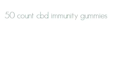 50 count cbd immunity gummies