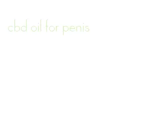 cbd oil for penis