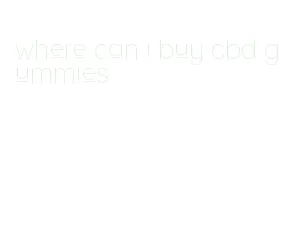 where can i buy cbd gummies