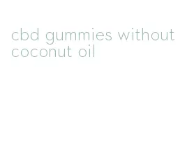 cbd gummies without coconut oil