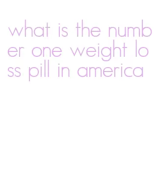 what is the number one weight loss pill in america