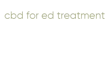 cbd for ed treatment