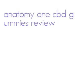 anatomy one cbd gummies review
