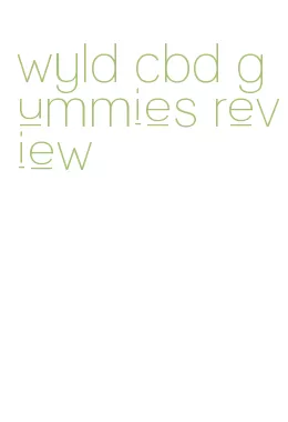 wyld cbd gummies review