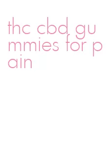 thc cbd gummies for pain