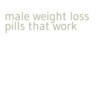 male weight loss pills that work