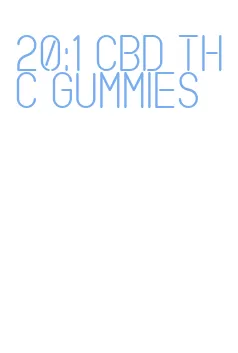 20:1 cbd thc gummies