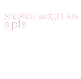 shaklee weight loss pills