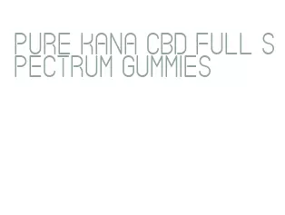 pure kana cbd full spectrum gummies