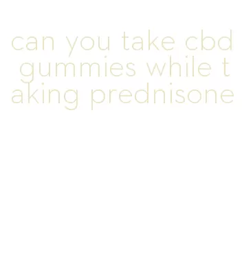 can you take cbd gummies while taking prednisone