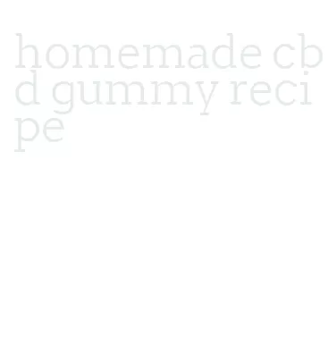 homemade cbd gummy recipe