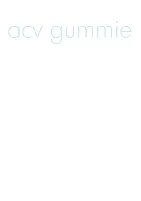 acv gummie