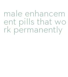 male enhancement pills that work permanently