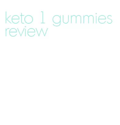 keto 1 gummies review