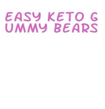 easy keto gummy bears