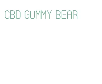 cbd gummy bear